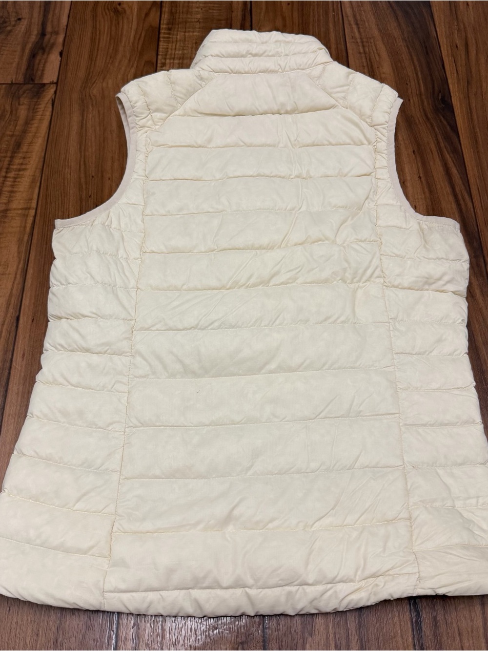 Patagonia Down Puffer Vest Cream Quilted Insulated Jacket Womens Medium - Picture 14 of 14